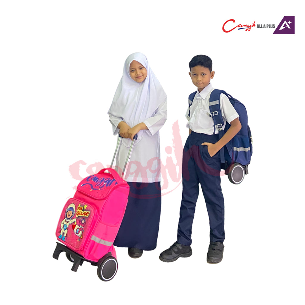 Canggih Children's School Trolley Backpack Fun Galaxy Bag - CG-TB 0101