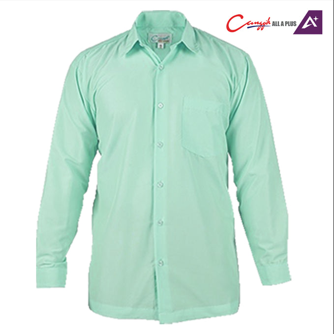 Canggih Kemeja Sekolah Lengan Panjang Pengawas - Light Green - CG-CP 021 LGR