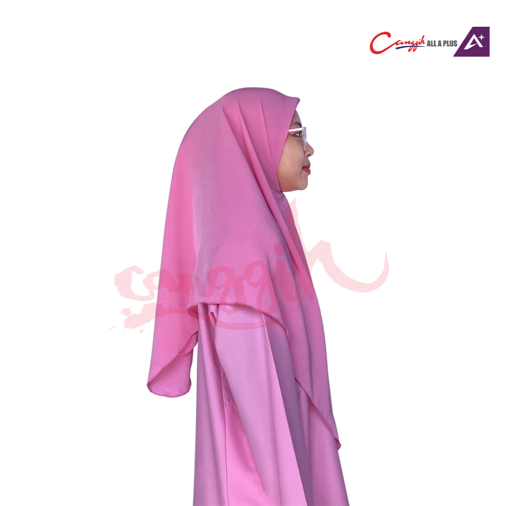 Canggih Tudung Sekolah Unit Beruniform Puteri Islam - Pink - CG-KT 2002 P