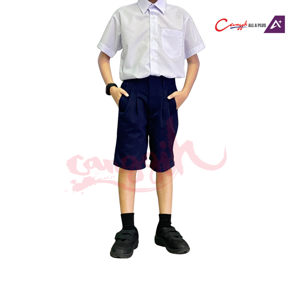 Canggih Seluar Pendek Sekolah Rendah Lelaki - Navy Blue - CG-CP 002