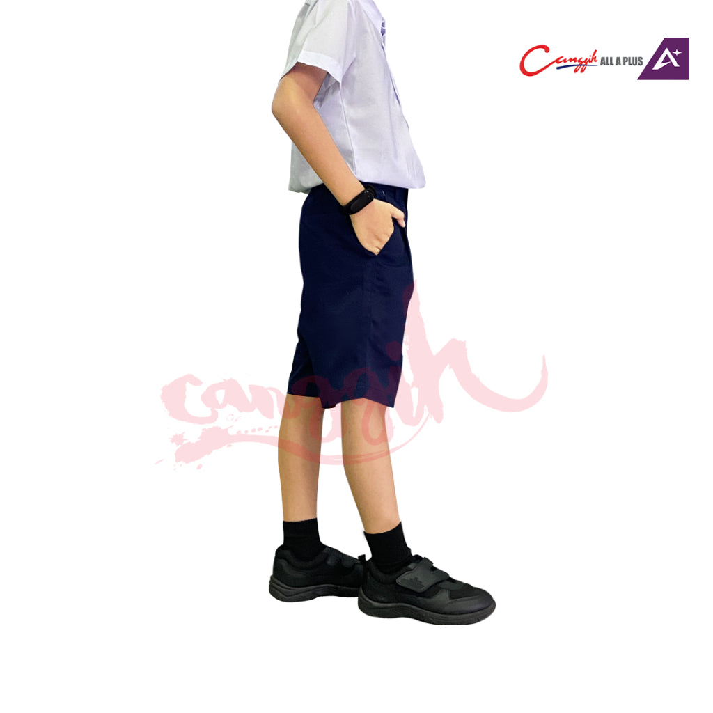 Canggih Seluar Pendek Sekolah Rendah Lelaki - Navy Blue - CG-CP 002