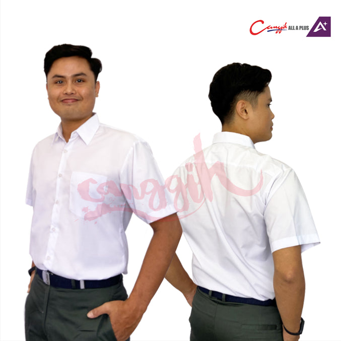 Canggih Baju Kemeja Lelaki Lengan Pendek - White - CG-CP 001