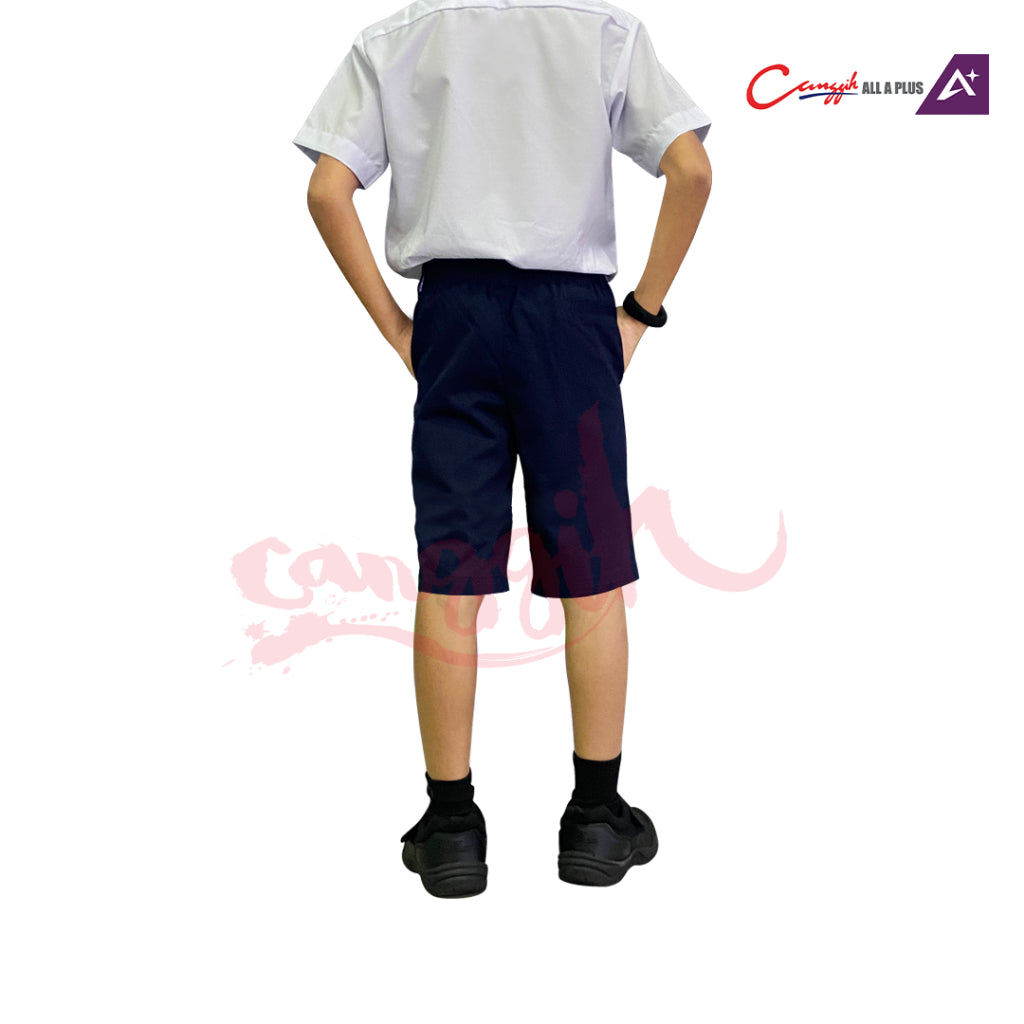 Canggih Seluar Pendek Sekolah Rendah Lelaki - Navy Blue - CG-CP 002