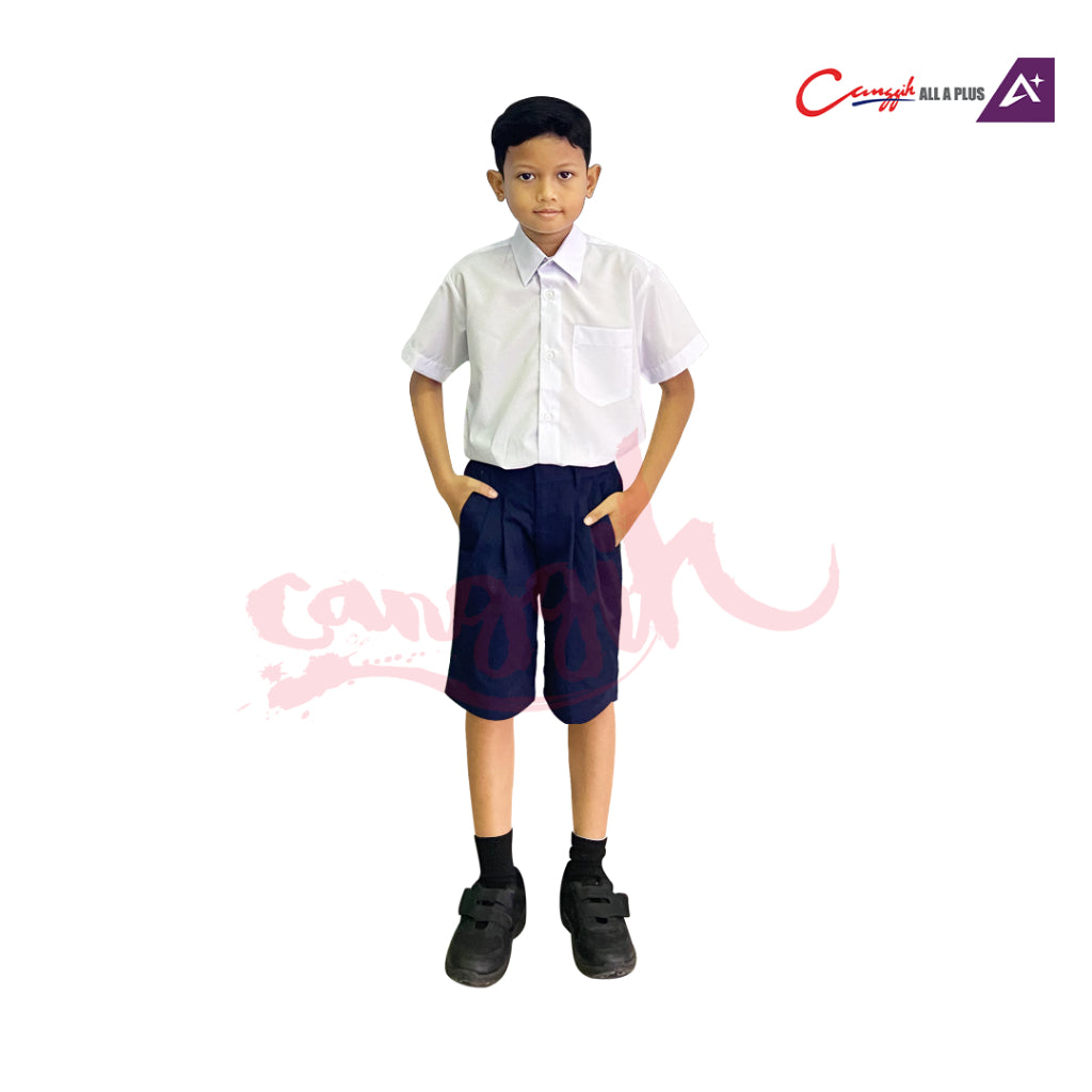 Canggih Seluar Pendek Sekolah Rendah Lelaki - Navy Blue - CG-CP 002