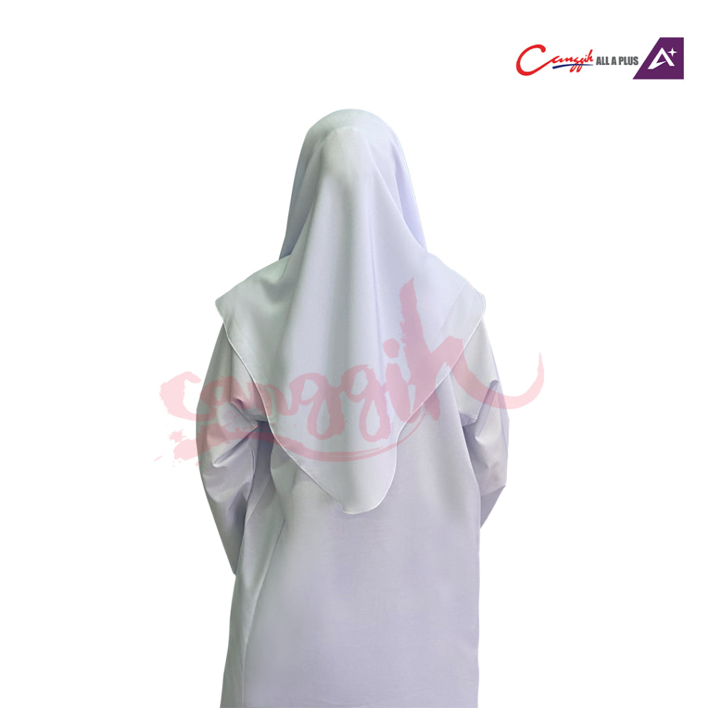 Canggih Tudung Putih Sekolah - White - CG-KT 2002