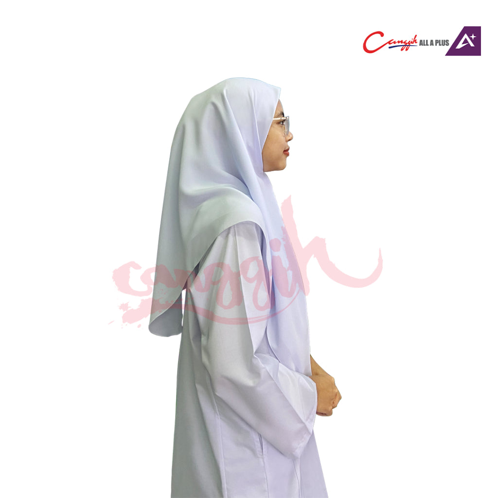 Canggih Tudung Putih Sekolah - White - CG-KT 2002