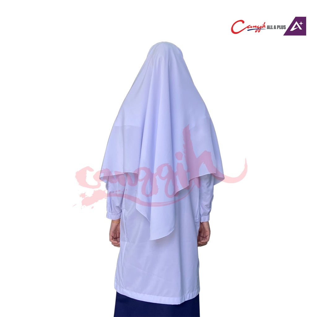 Canggih Baju Kurung Umi Sekolah Agama - White - CG-CU 009