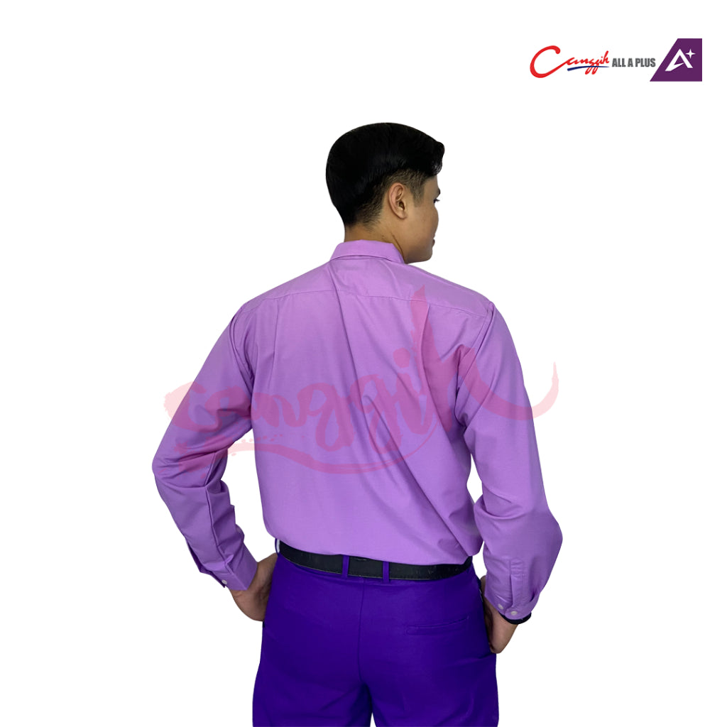 Canggih Kemeja Sekolah Lengan Panjang Pengawas Koperasi - Light Purple - CG-CP 021 LPL