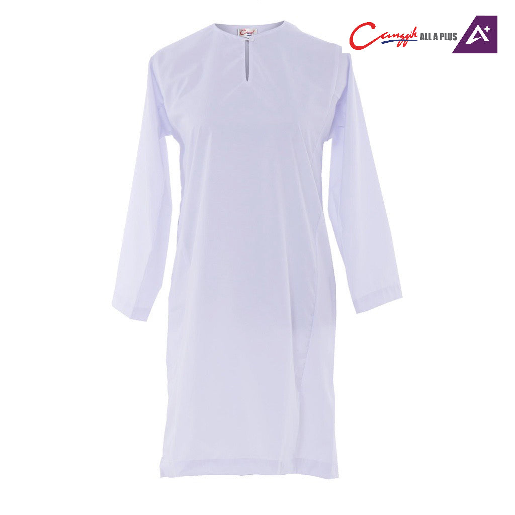 Canggih Baju Kurung Sekolah Perempuan - White - CG-CP 009