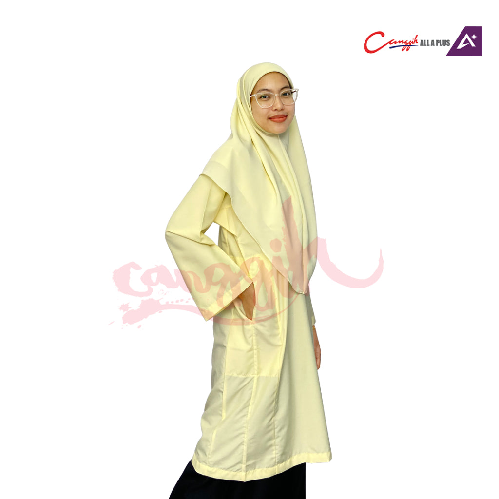 Canggih Baju Kurung Pengawas Pusat Sumber Sekolah -Light Yellow - CG-CP 009 LYL