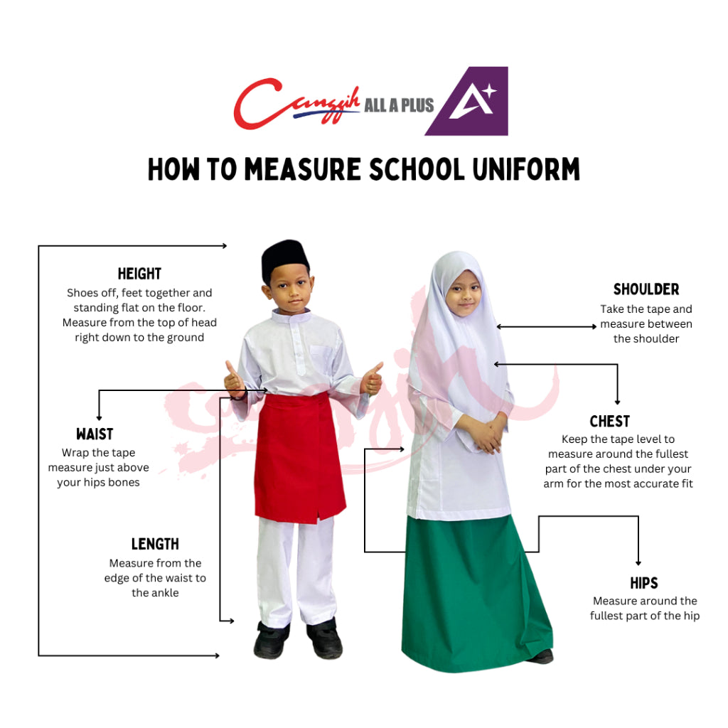 Canggih Kain Kurung Pengawas Sekolah Agama - Red - CG-CP 016