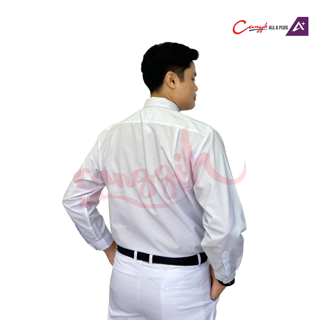 Canggih Kemeja Sekolah Lengan Panjang - White - CG-CP 022