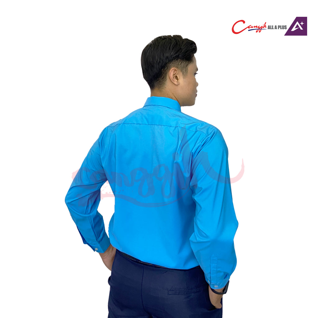 Canggih Kemeja Sekolah Lengan Panjang - Blue - CG-CP 021