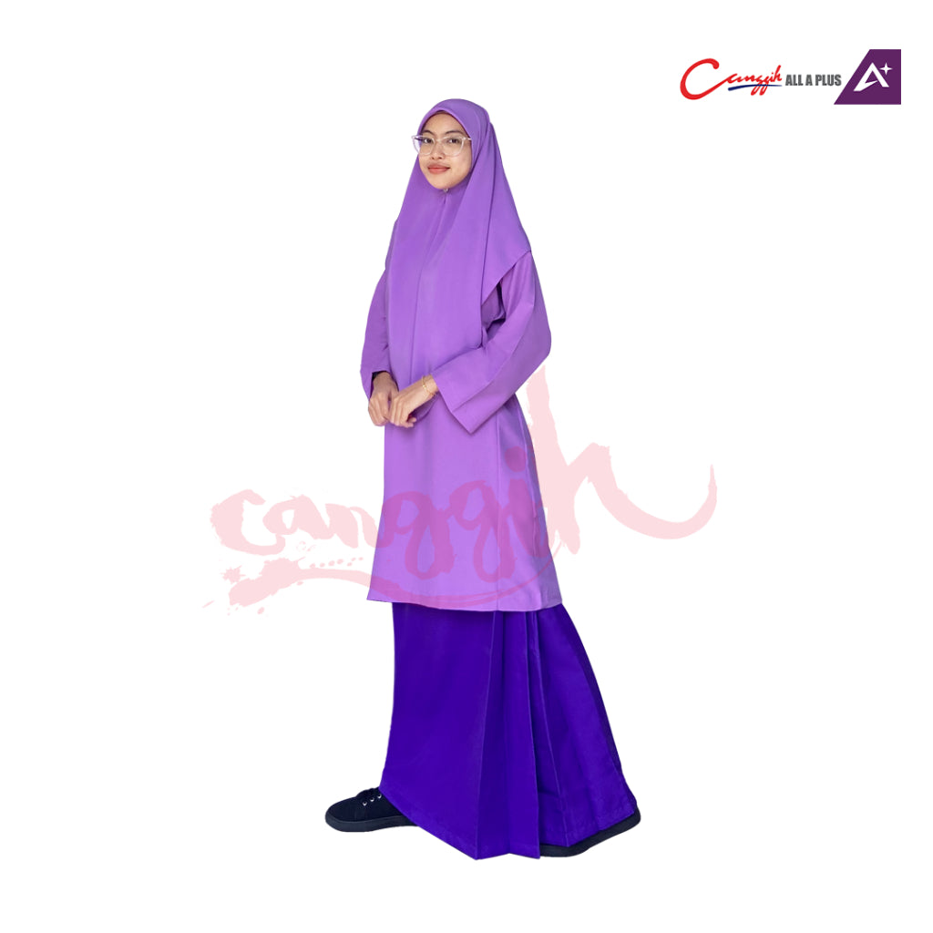 Canggih Kain Kurung Pengawas Koperasi Sekolah - Dark Purple - CG-CP 008 DPL