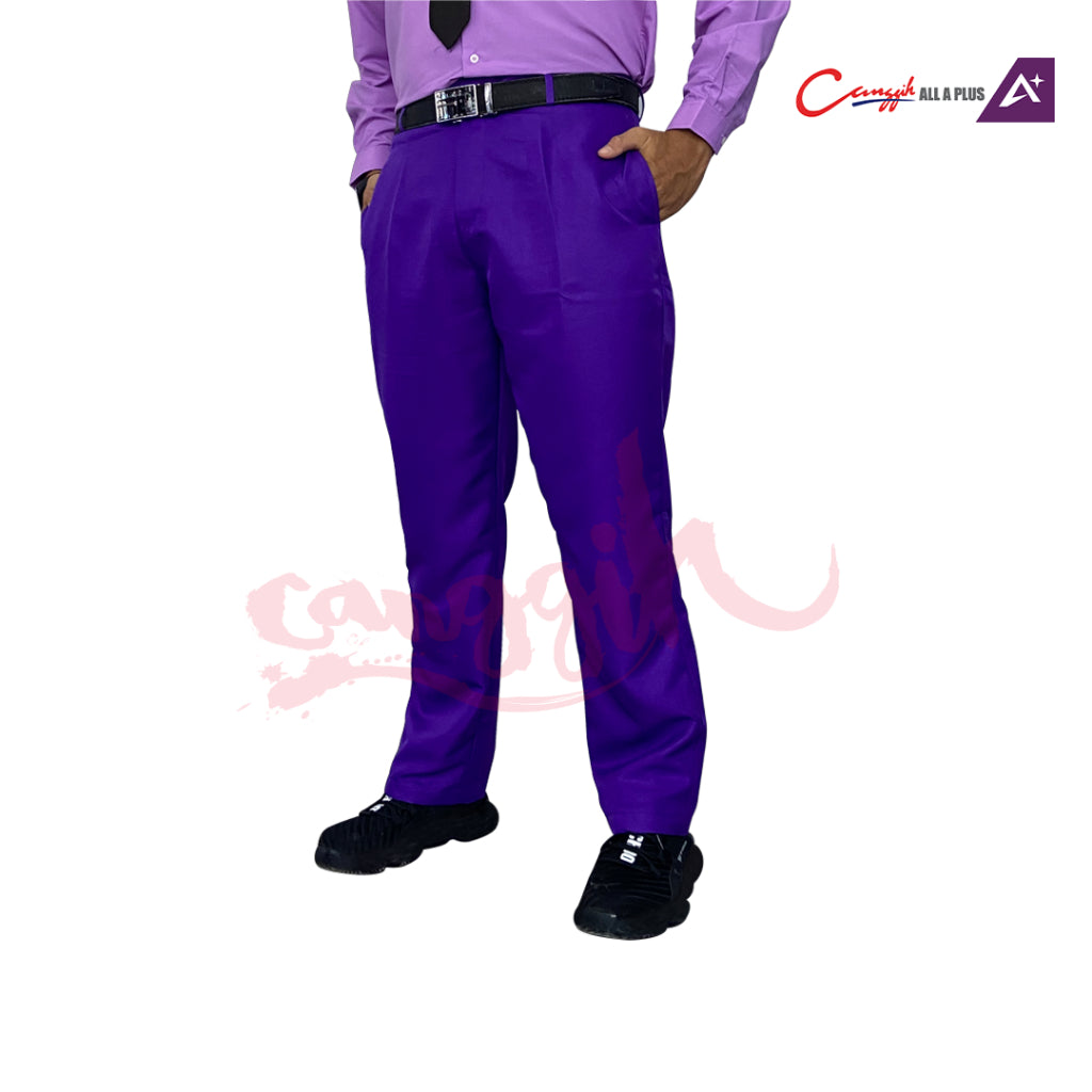 Canggih Seluar Panjang Pengawas Koperasi Sekolah - Dark Purple - CG-CP 030 DPL