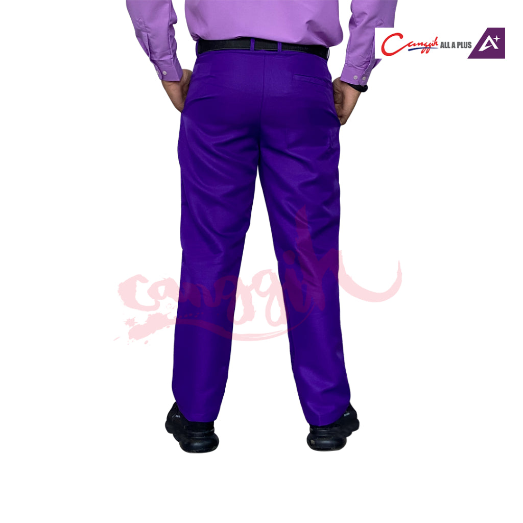 Canggih Seluar Panjang Pengawas Koperasi Sekolah - Dark Purple - CG-CP 030 DPL