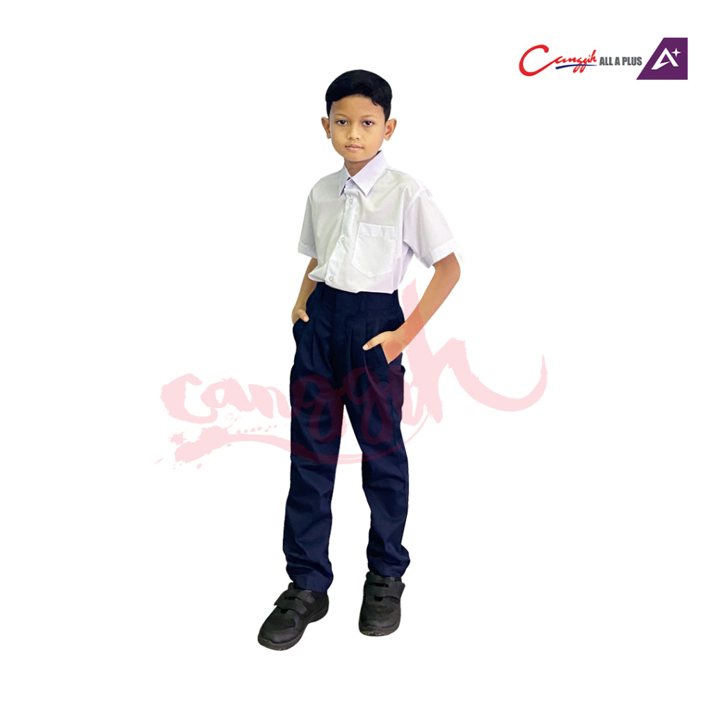 Canggih Seluar Panjang Sekolah Rendah Lelaki - Navy Blue - CG-CP 004