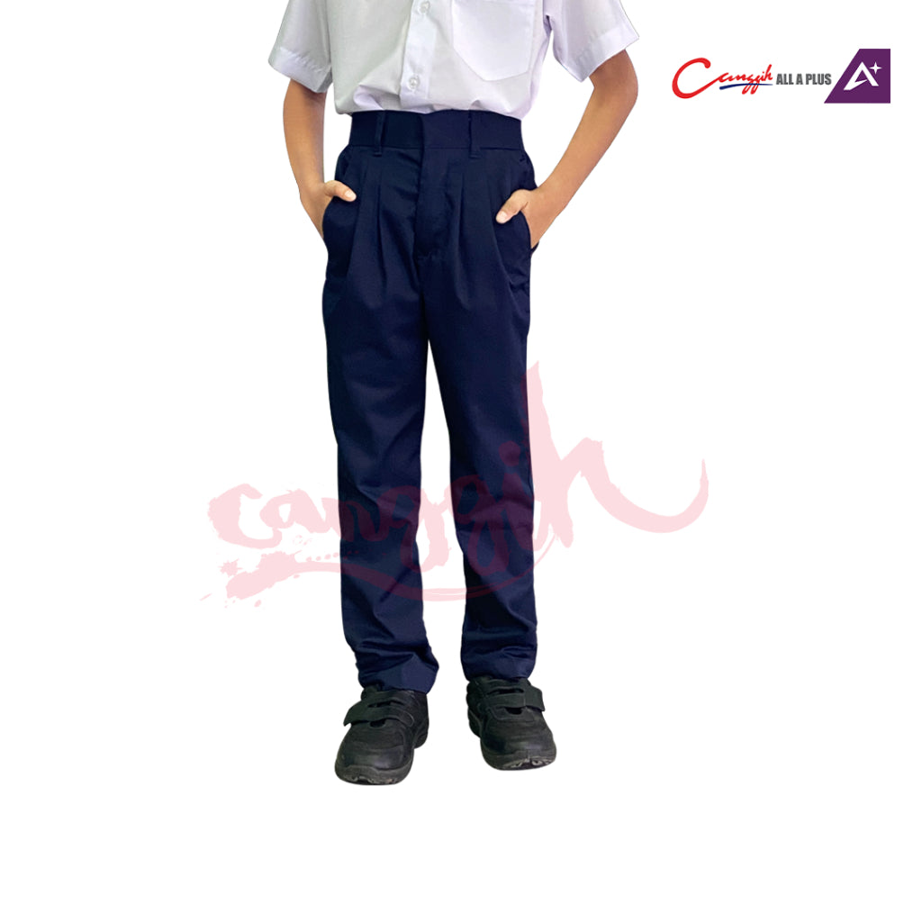 Canggih Seluar Panjang Sekolah Rendah Lelaki - Navy Blue - CG-CP 004