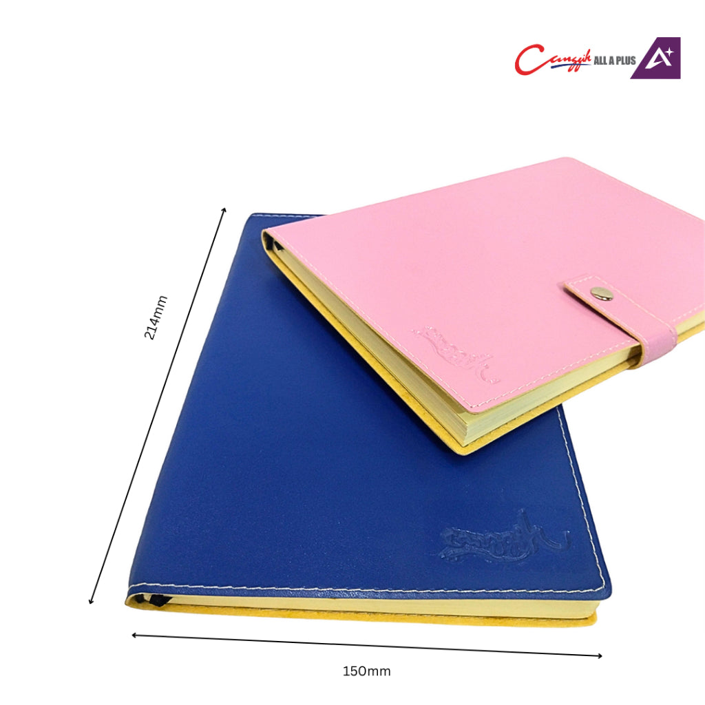 Canggih Notebook PU leather Cover Size A5 60 Pages (15 cm x 21 cm) - CG-NB B02