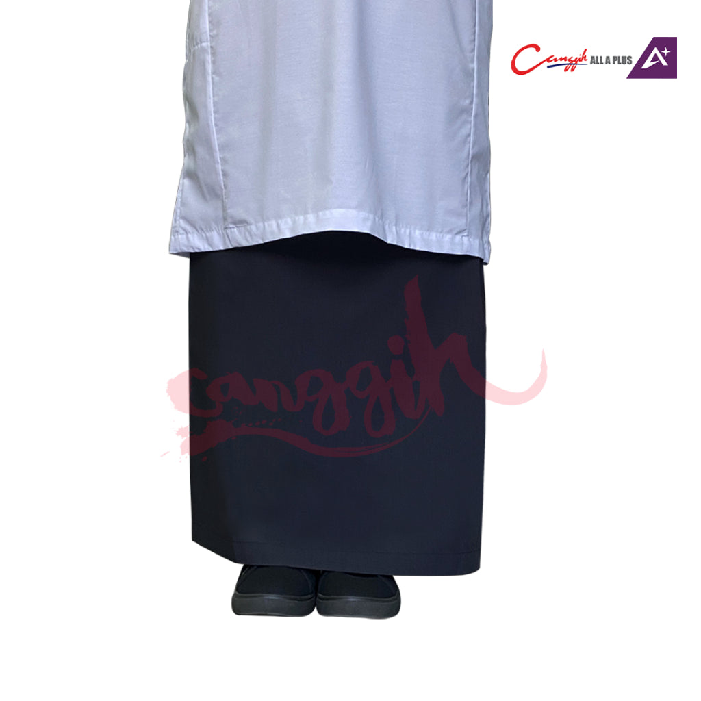 Canggih Kain Kurung Sekolah Agama - Black - CG-CP 024