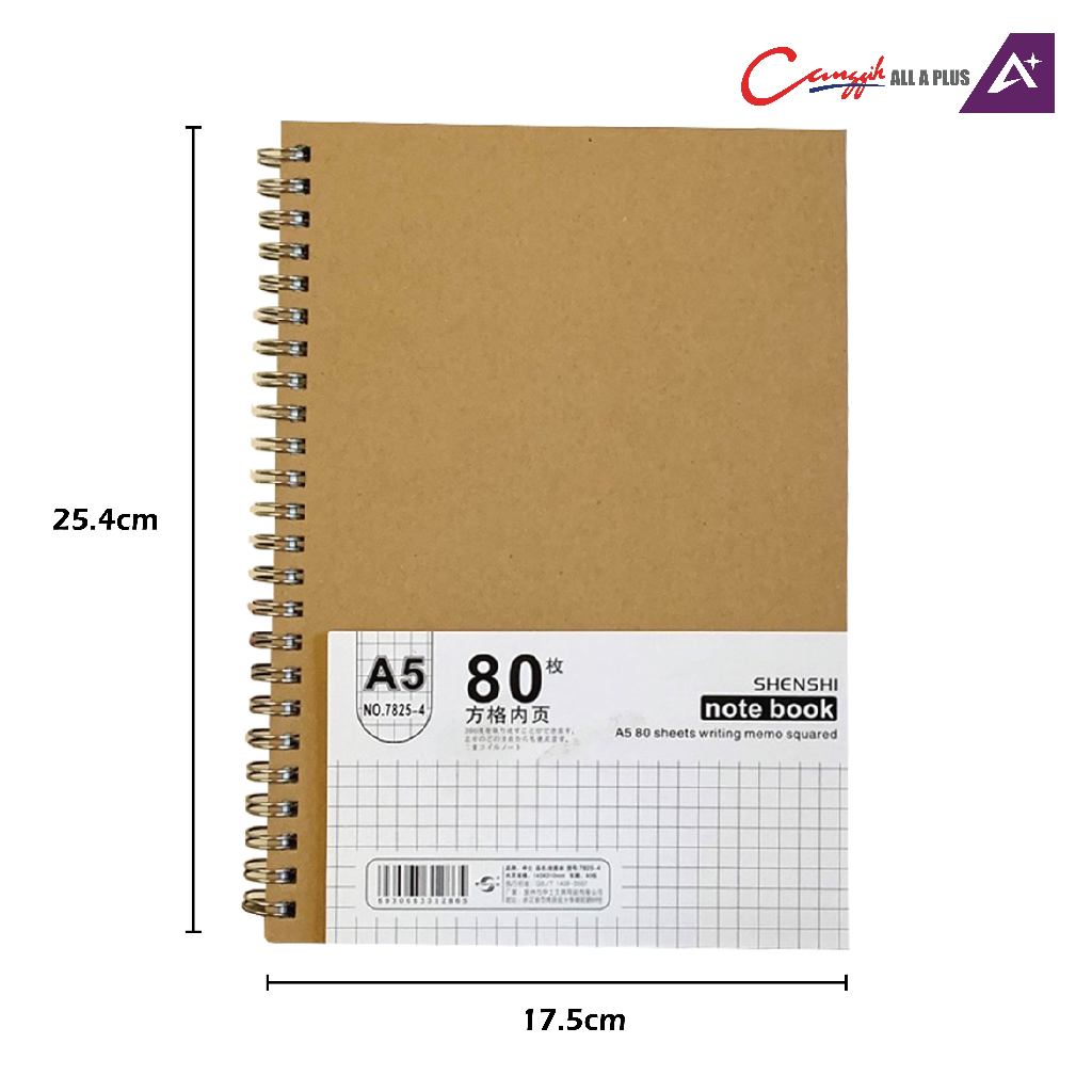 All A Plus Ring Notebook A5/B5 80 Page - AP-NB (A5/B5) (80P)