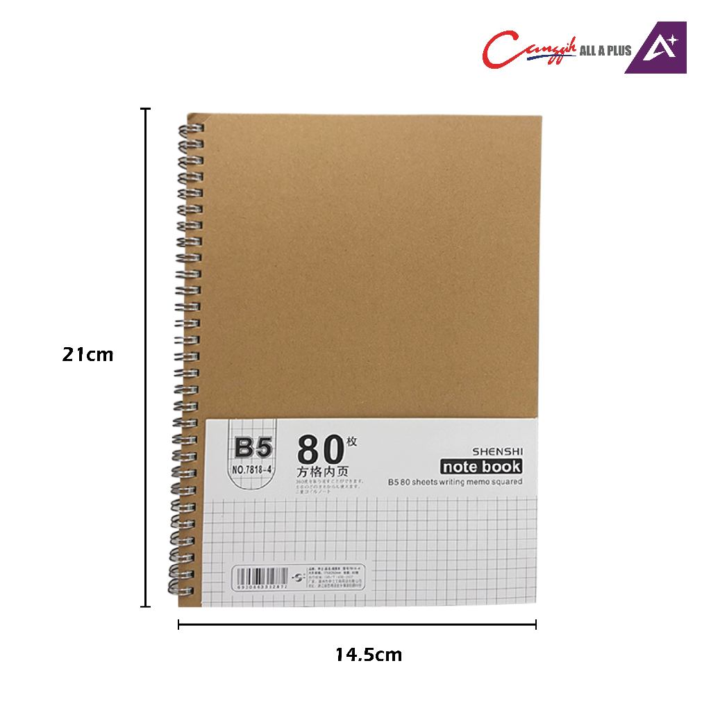 All A Plus Ring Notebook A5/B5 80 Page - AP-NB (A5/B5) (80P)