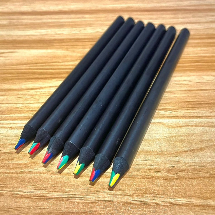 All A Plus Colourful Pencil Black