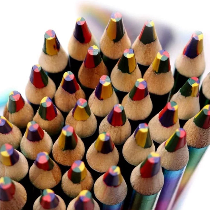 All A Plus Colourful Pencil Rainbow