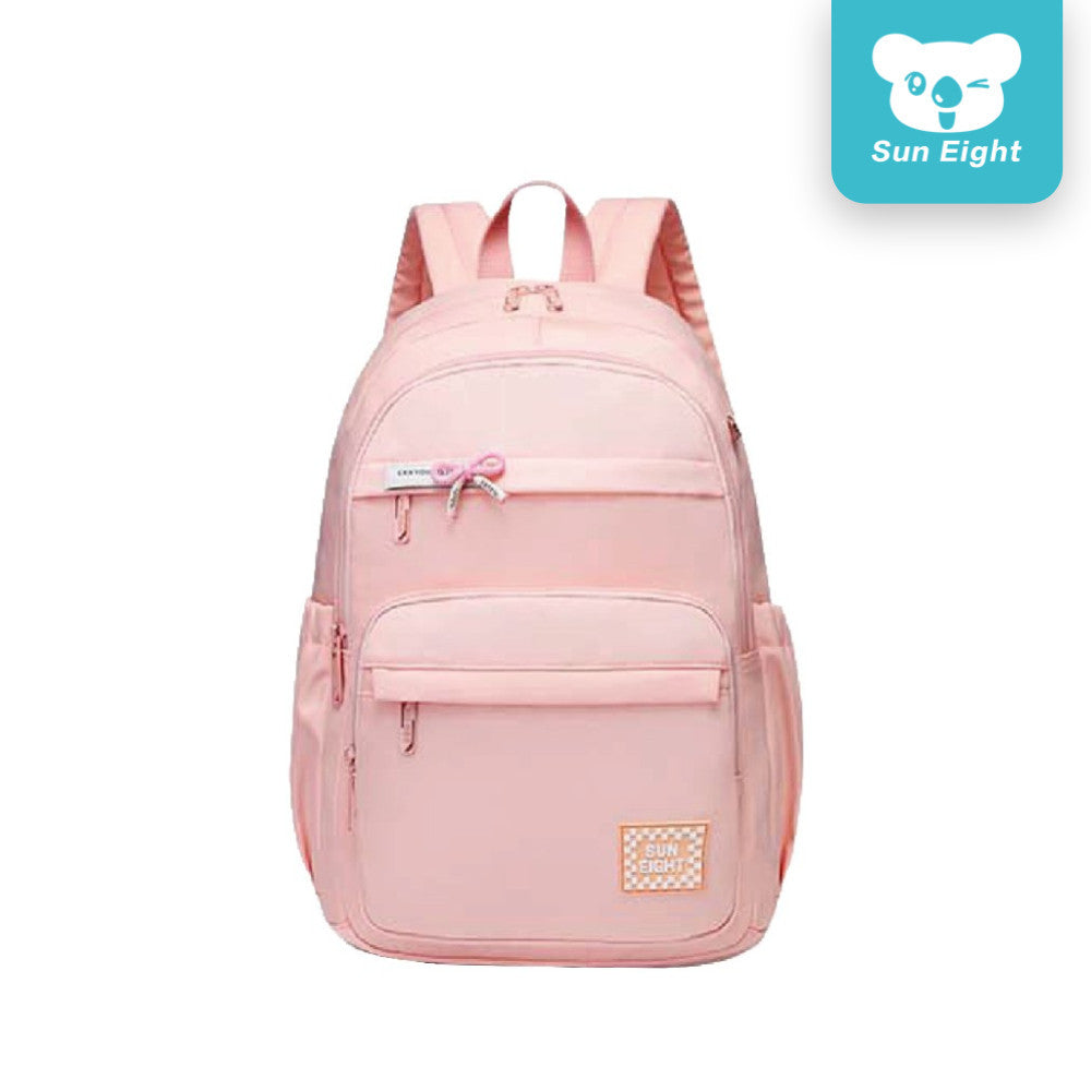 Sun Eight Macaronz School Backpack Waterproof Material Multi Compartment with Side Pocket Travel Bag | 199 Days Warranty