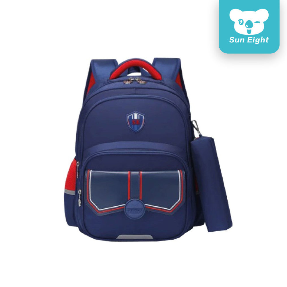 Sun Eight Hopz School Backpack Large Capacity Multi Compartment Waterproof Material Reflection Strip | 199 Days Warranty