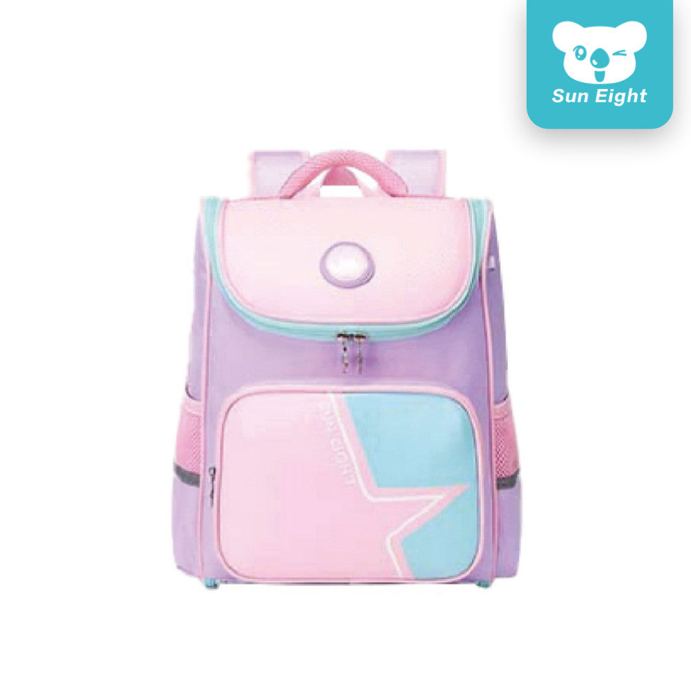 Sun Eight Starz School Backpack Ergonomic Spine Protection Large Capacity Lightweight Chest Buckle | 199 Days Warranty