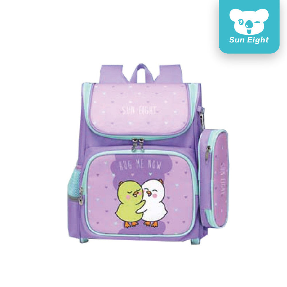 Sun Eight Lightz School Bag Cartoon Design Ergonomic Backpack Lightweight Big Capacity Reflective | 199 Days Warranty