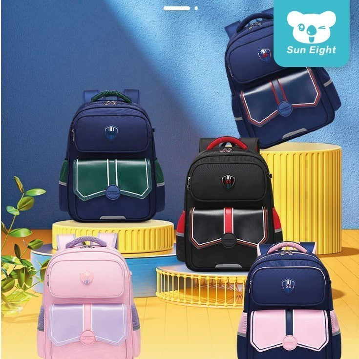 Sun Eight Ronz School Backpack Lightweight Multi Compartment Big Capacity 3D Back Padding Design | 199 Days Warranty