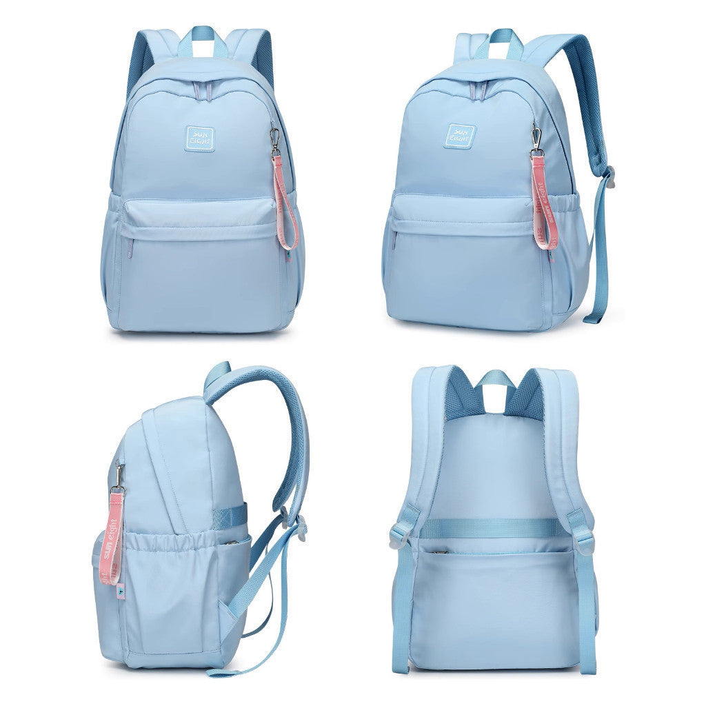 Sun Eight Simpletz Young & Simple School Bag Water Resistant Trendy Design Lightweight Big Capacity | 199 Days Warranty